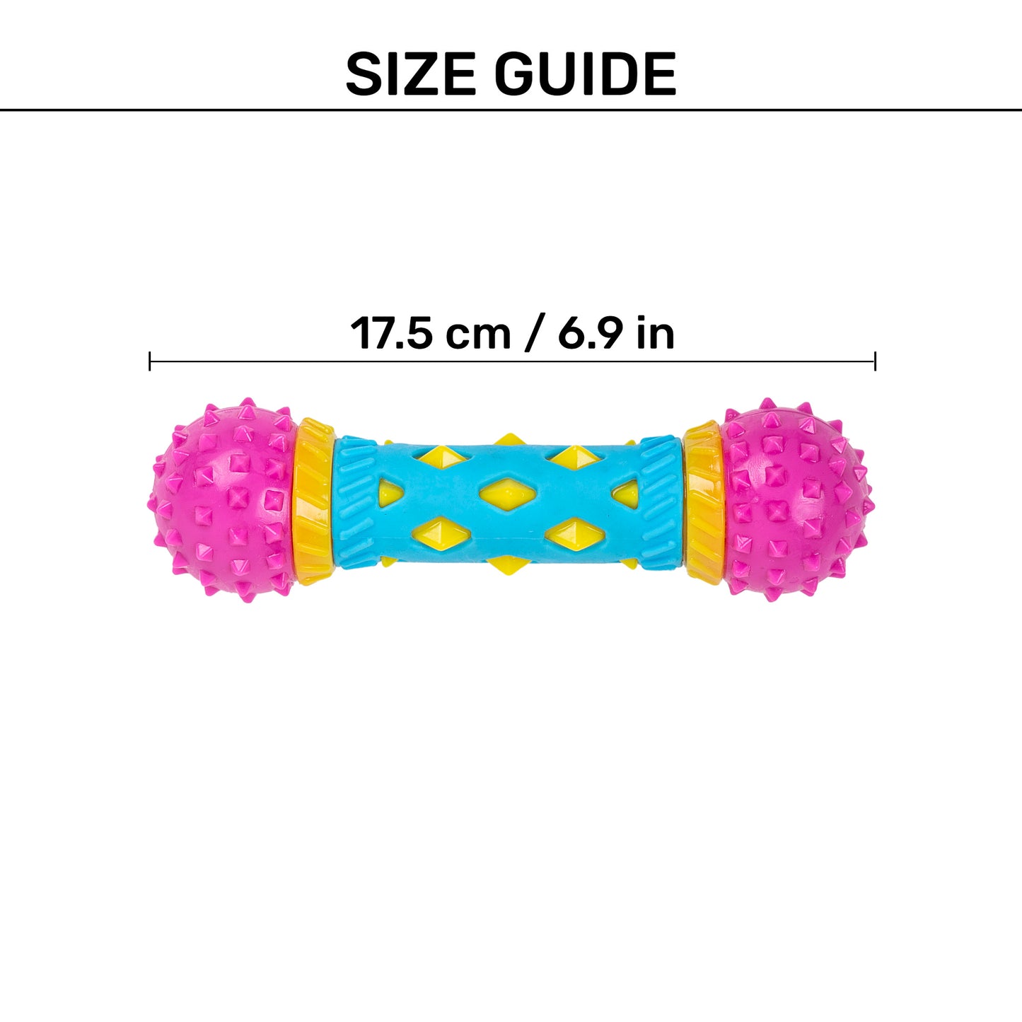 TLC GripeStick Chew Toy For Dog - Multicolor - Heads Up For Tails