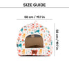 HUFT Snuggle Bloom Tent Bed For Cat - Multicolor - Heads Up For Tails