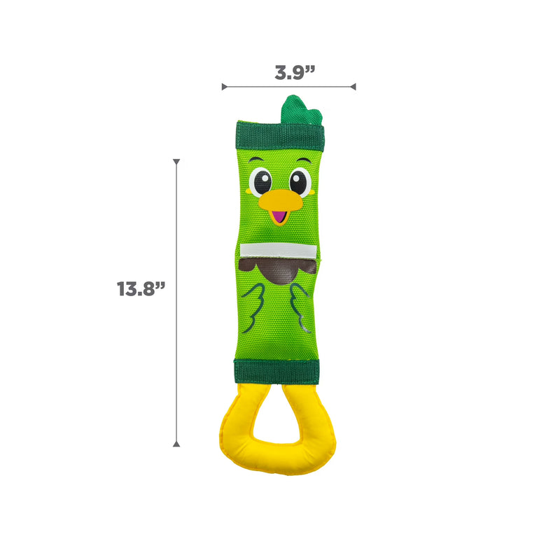 Outward Hound Mallard Fire Biterz Chew Toy For Dog - Green - Heads Up For Tails