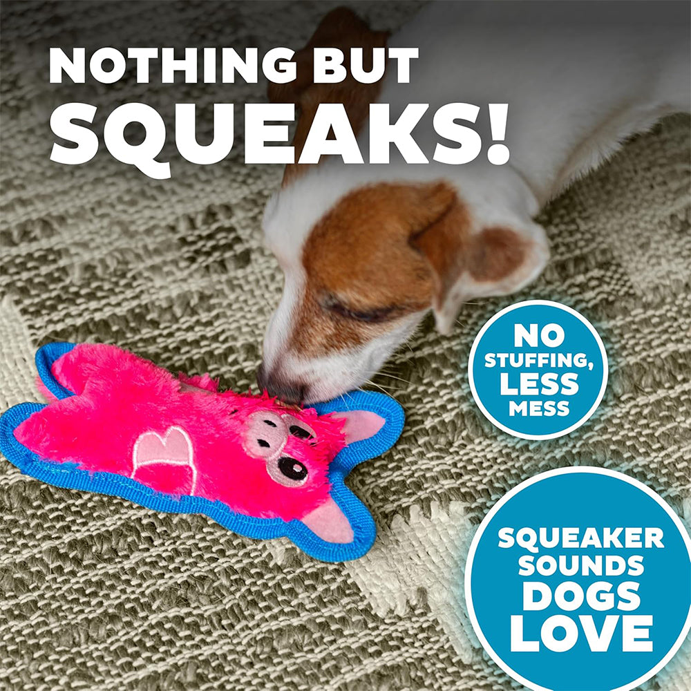Outward Hound Durablez Pig Plush Toy For Dog - Pink
