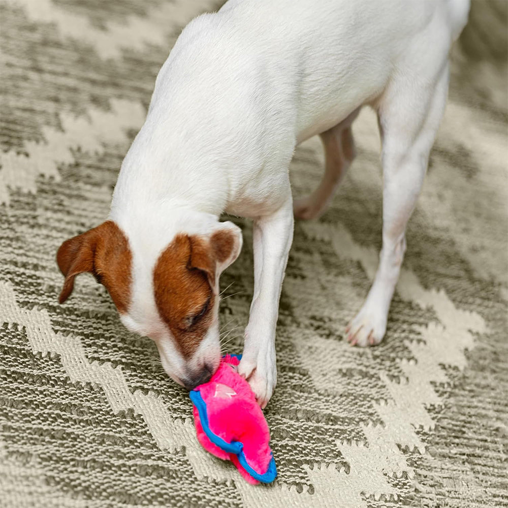 Outward Hound Durablez Pig Plush Toy For Dog - Pink