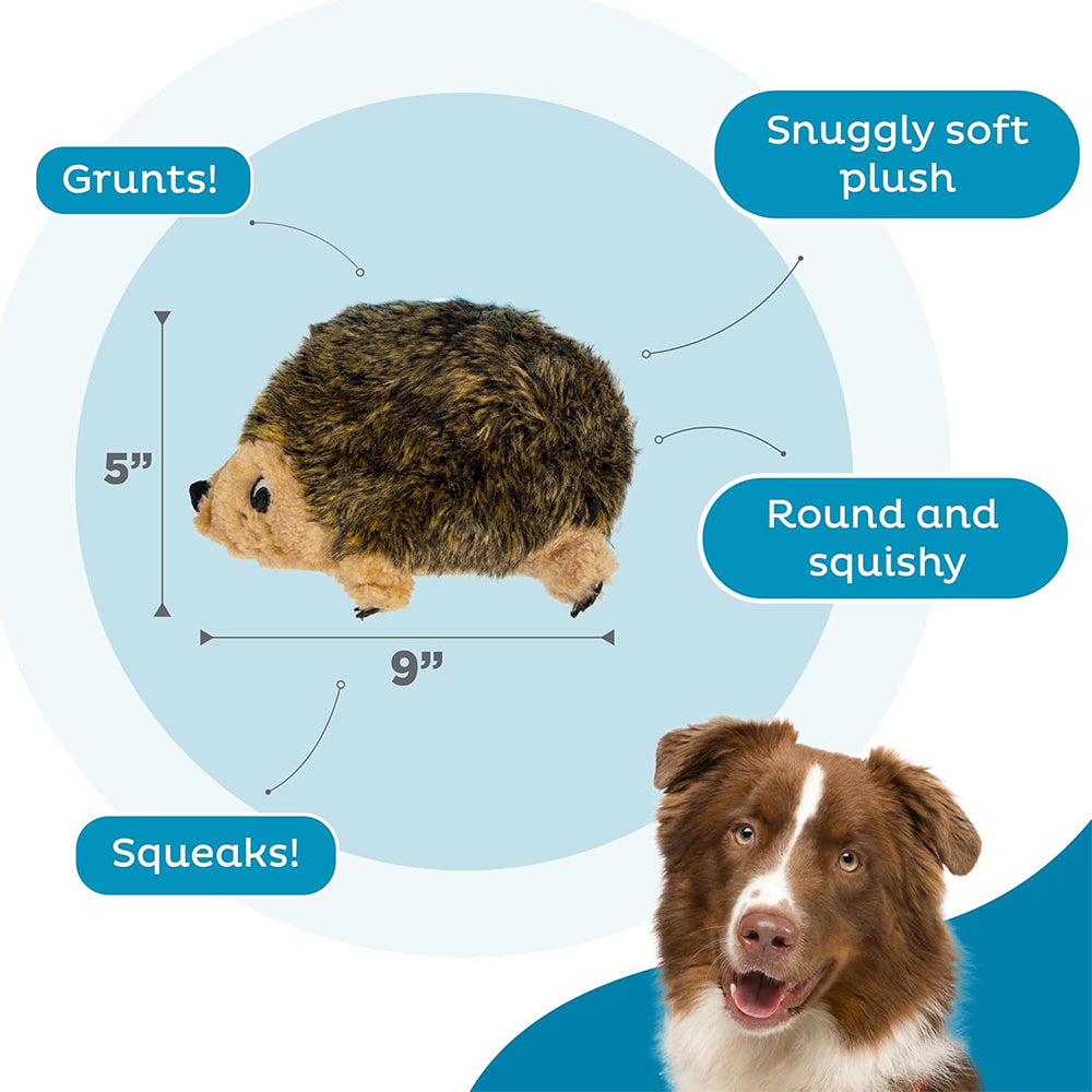 Outward Hound Hedgehogz Plush Toy For Dog - Brown