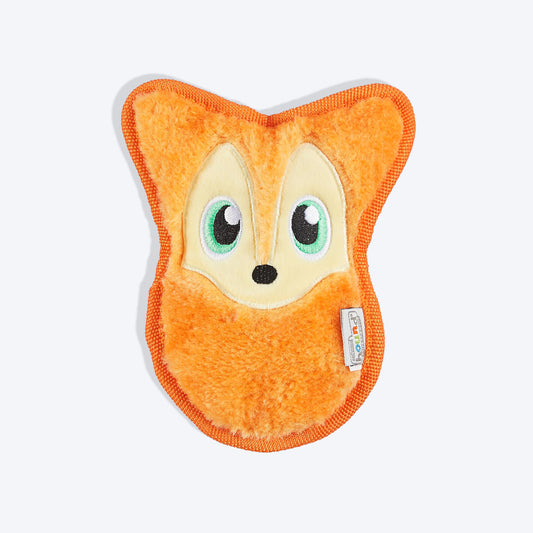 Outward Hound Fox Durablez Invincibles With Squeak Plush Toy For Dog - Heads Up For Tails