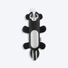 Outward Hound Skunk Stuffing-Free Big Squeak Plush Toy For Dog - Black - Heads Up For Tails