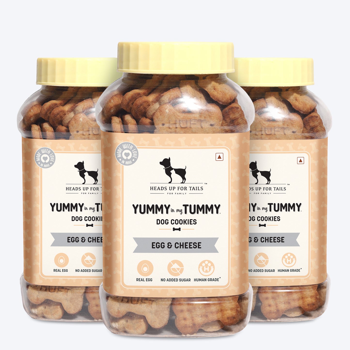HUFT YIMT Egg & Cheese Dog Biscuits - Heads Up For Tails