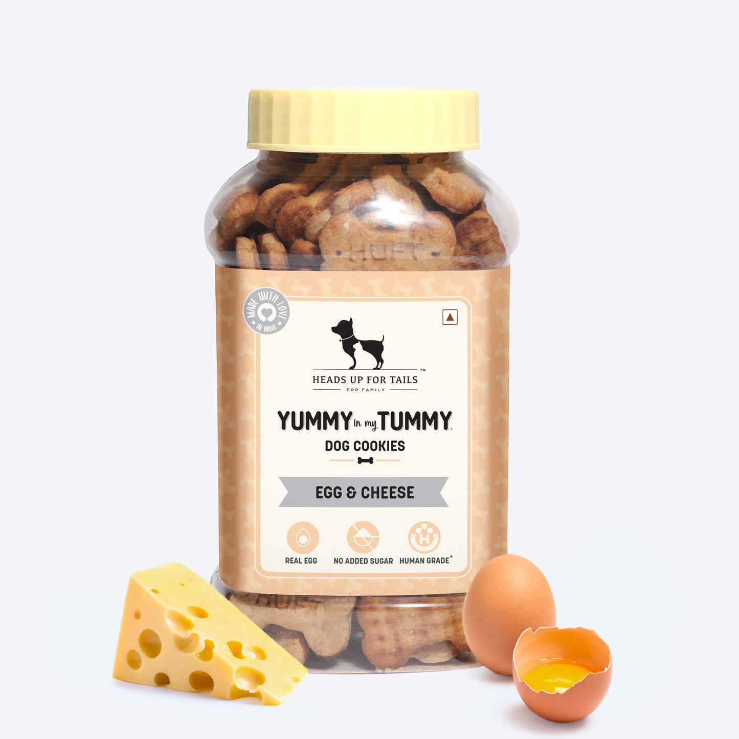 HUFT YIMT Egg & Cheese Dog Biscuits - Heads Up For Tails