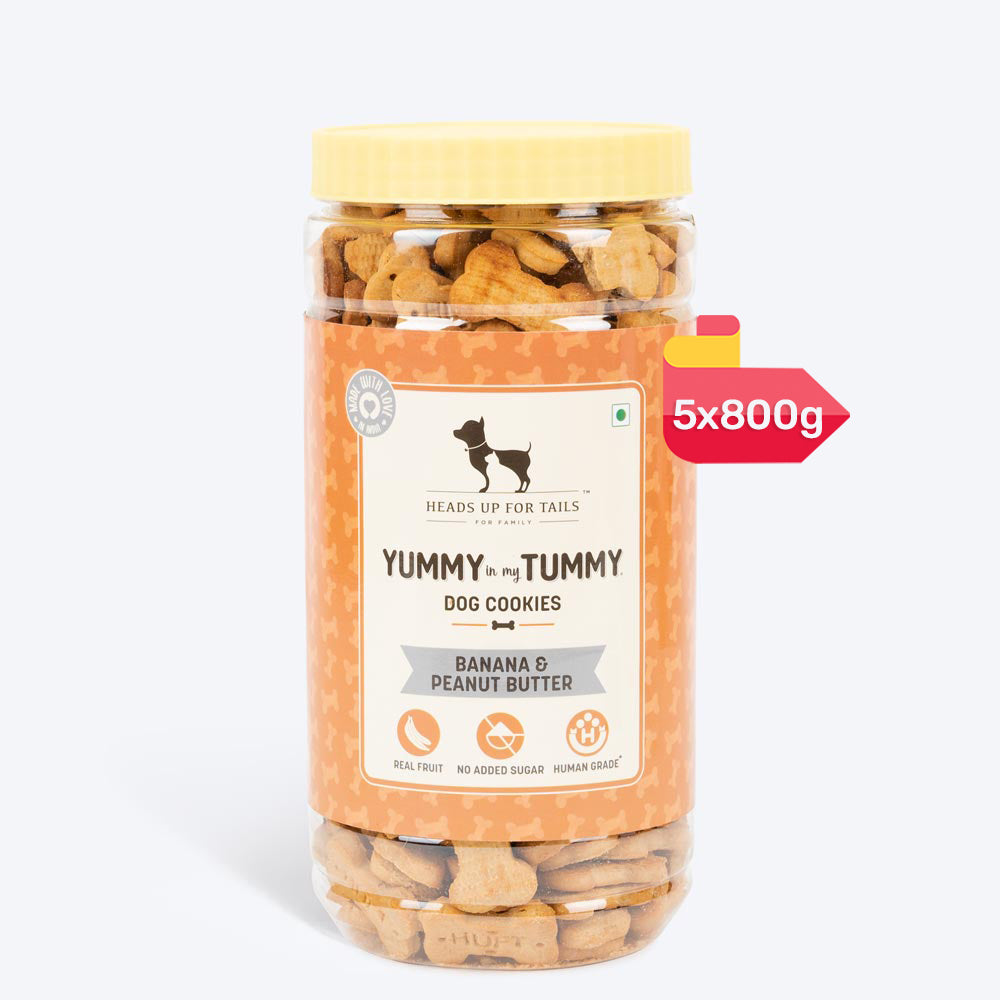 HUFT YIMT Banana & Peanut Butter Dog Biscuits - Heads Up For Tails