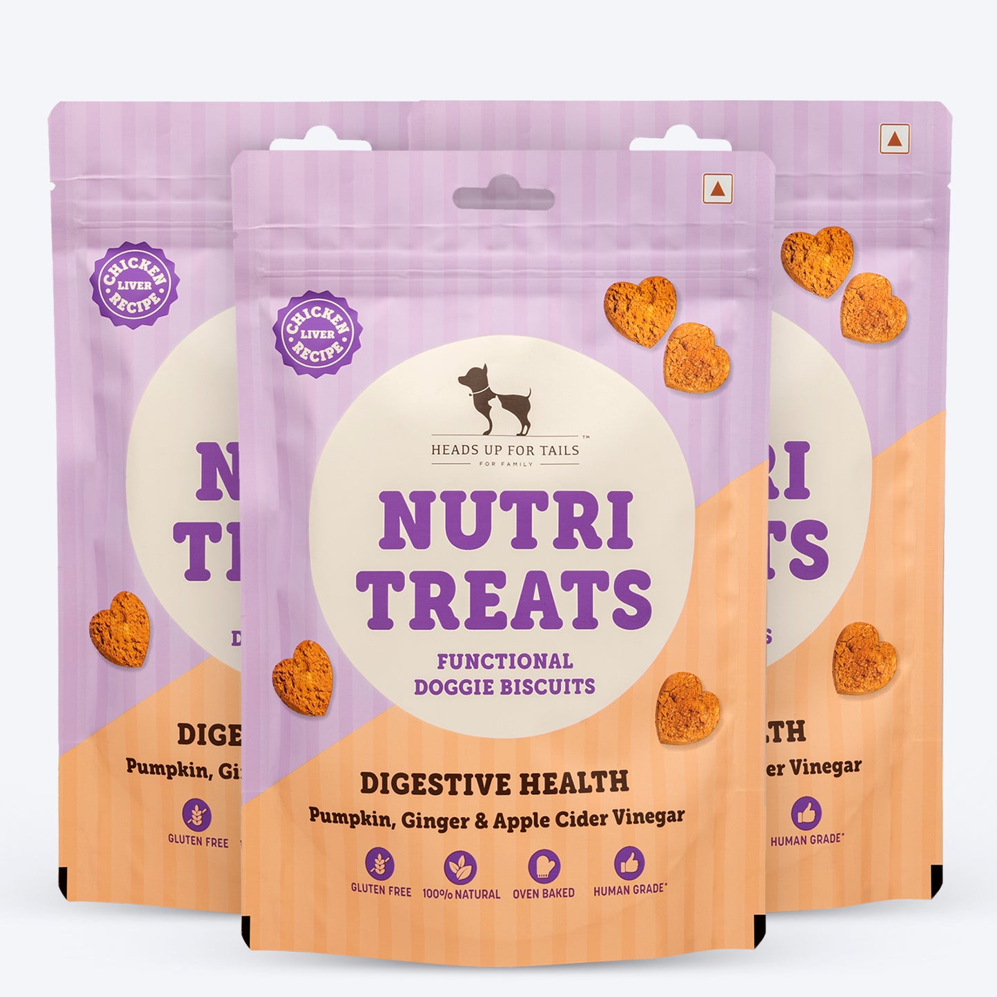 HUFT Nutri Treats For Dogs - Digestive Health - 150 g - Heads Up For Tails