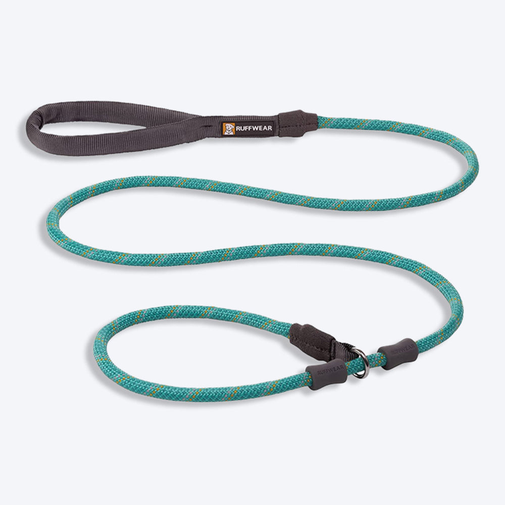 Ruffwear Just a Cinch Dog Leash - Aurora Teal - Heads Up For Tails