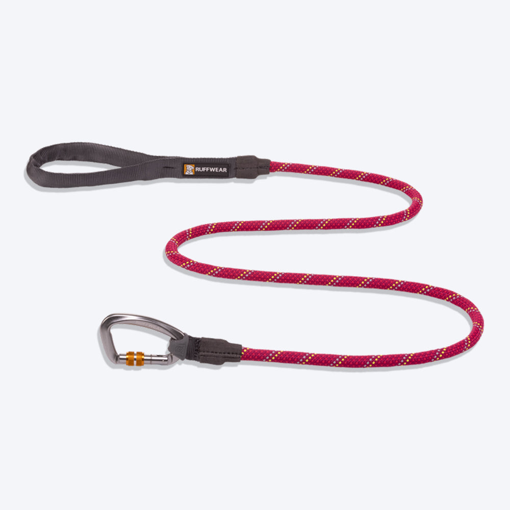 Ruffwear Dog Knot-a-Leash - Hibiscus Pink - Heads Up For Tails