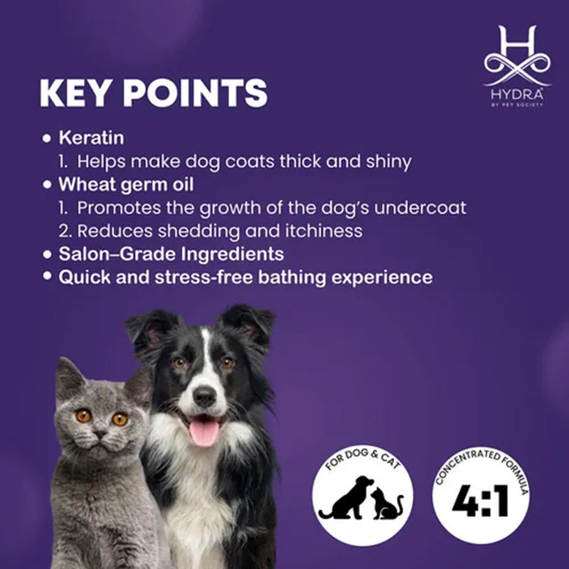 Hydra Groomers Volumizing Shampoo For Dog & Cat - 1 Ltr - Heads Up For Tails