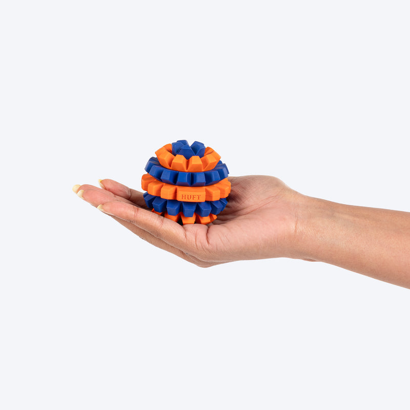 HUFT Chewtastic Treat Maze Chew Toy For Dog - Orange & Blue - Heads Up For Tails