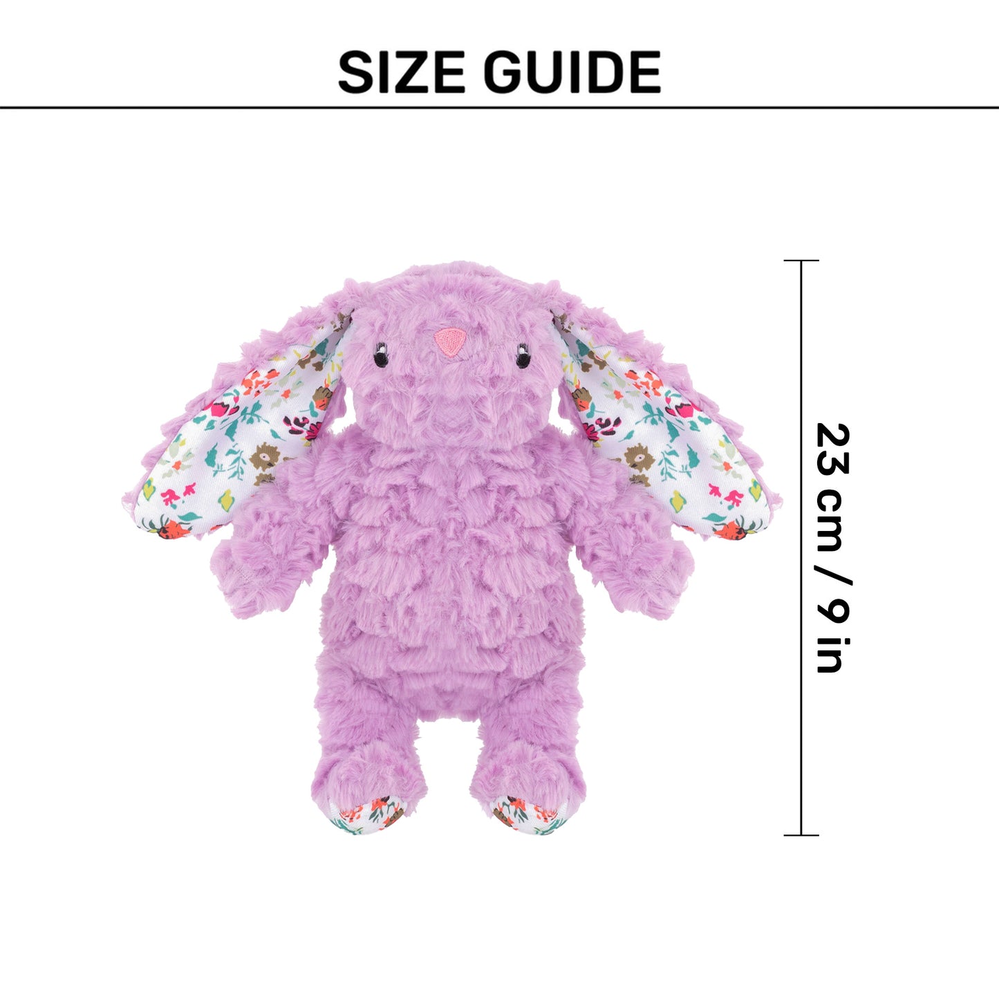 HUFT Bunty The Bunny Plush Toy For Dog - Light Purple - Heads Up For Tails