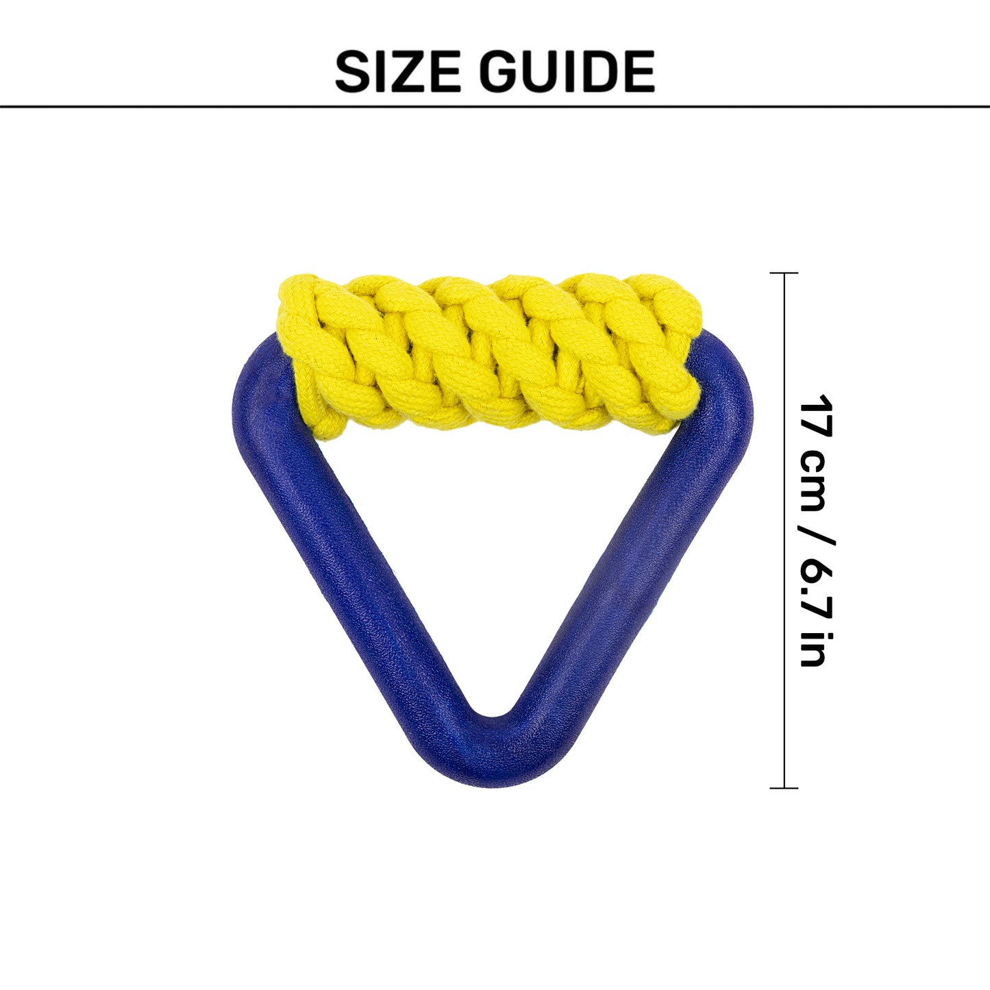 TLC Knotty Tail Chew Toy For Dog - Yellow & Blue