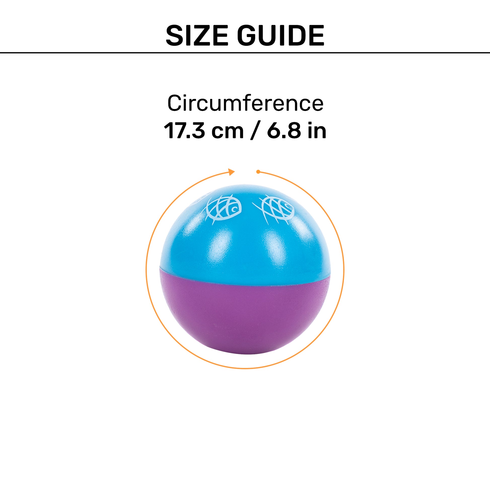 HUFT Baller Wobbler Toy For Cat - Blue & Purple - Heads Up For Tails