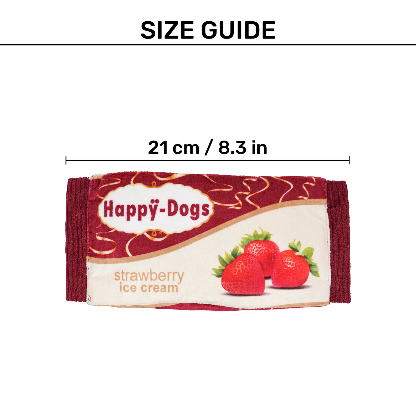 HUFT Berrylicious Crinkly Toy For Dog - Brown - Heads Up For Tails