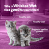 Whiskas Chicken in Gravy (2-12 Months) Wet Food For Junior Kitten - 80 gm Pack - Heads Up For Tails