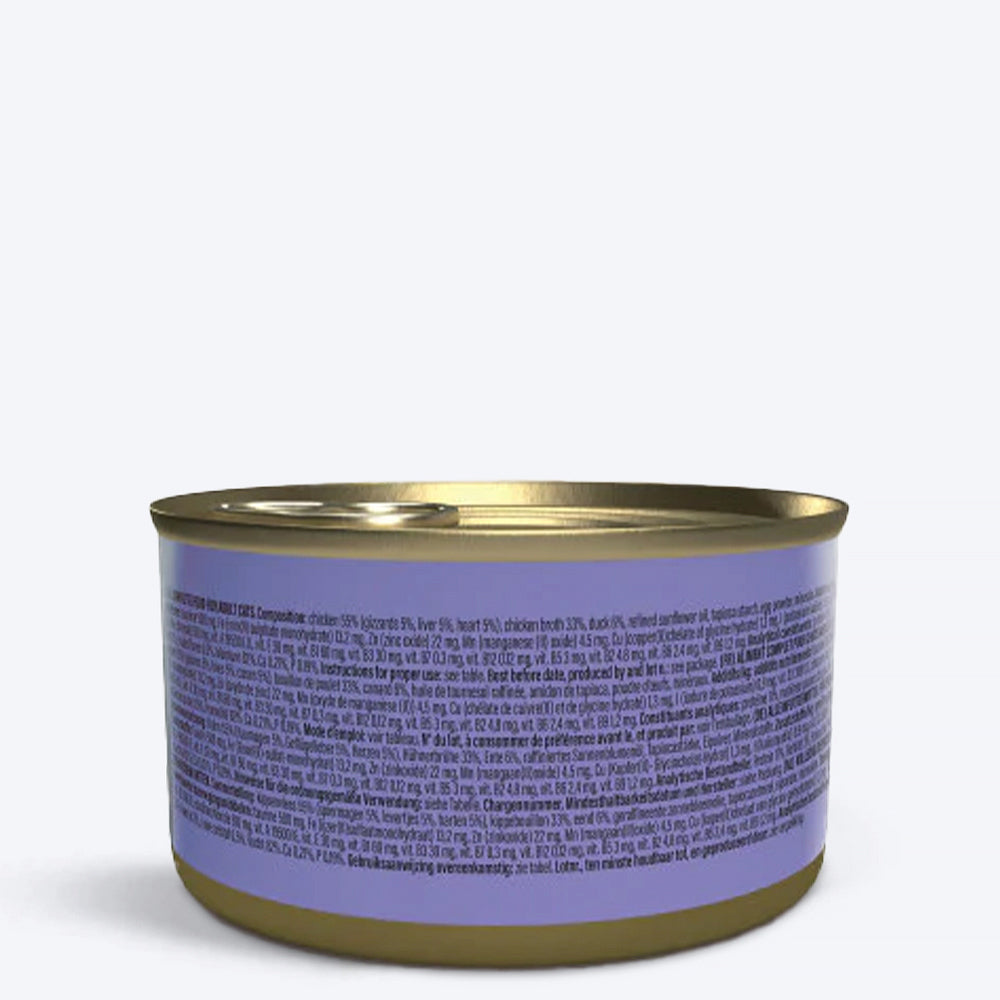 Schesir After Dark Chicken With Quail Egg Pate Wet Food For Adult Cat - 80 gm - Heads Up For Tails