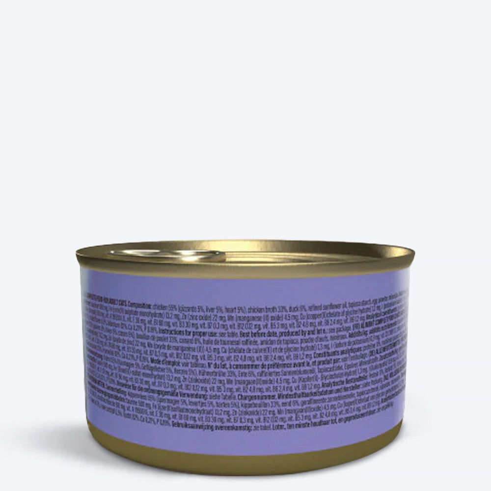 Schesir After Dark Chicken With Duck Pate Adult Cat Wet Food - 80 gm - Heads Up For Tails