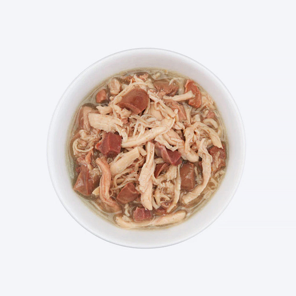 Schesir After Dark Chicken With Duck In Broth Wet Food For Adult Cat - 80 gm - Heads Up For Tails