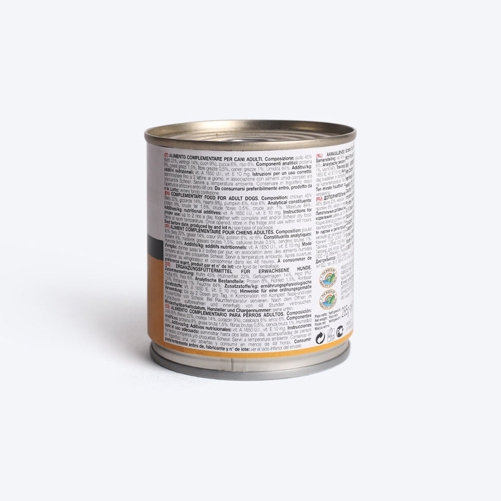 Schesir 46% Chicken with Pumpkin Gravy Wet Dog Food - 285 g - Heads Up For Tails