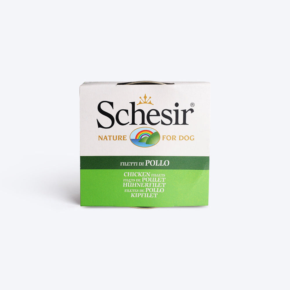 Schesir 67% Chicken Fillets Wet Dog Food - 150 g - Heads Up For Tails