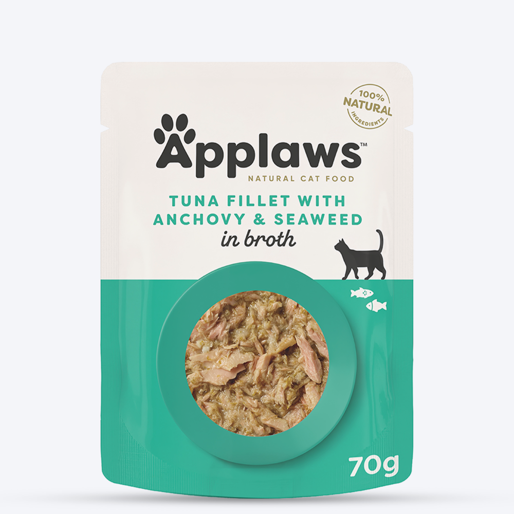 Applaws Tuna Fillet With Whole Anchovy Wet Food For Adult Cat - 70 g - Heads Up For Tails