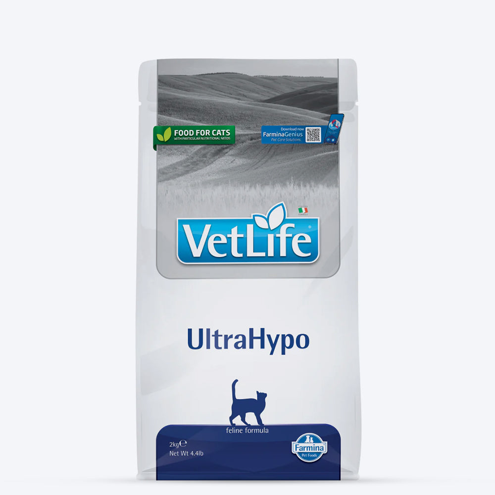 Farmina Vet Life UltraHypo Dry Food For Cat - 2 kg - Heads Up For Tails