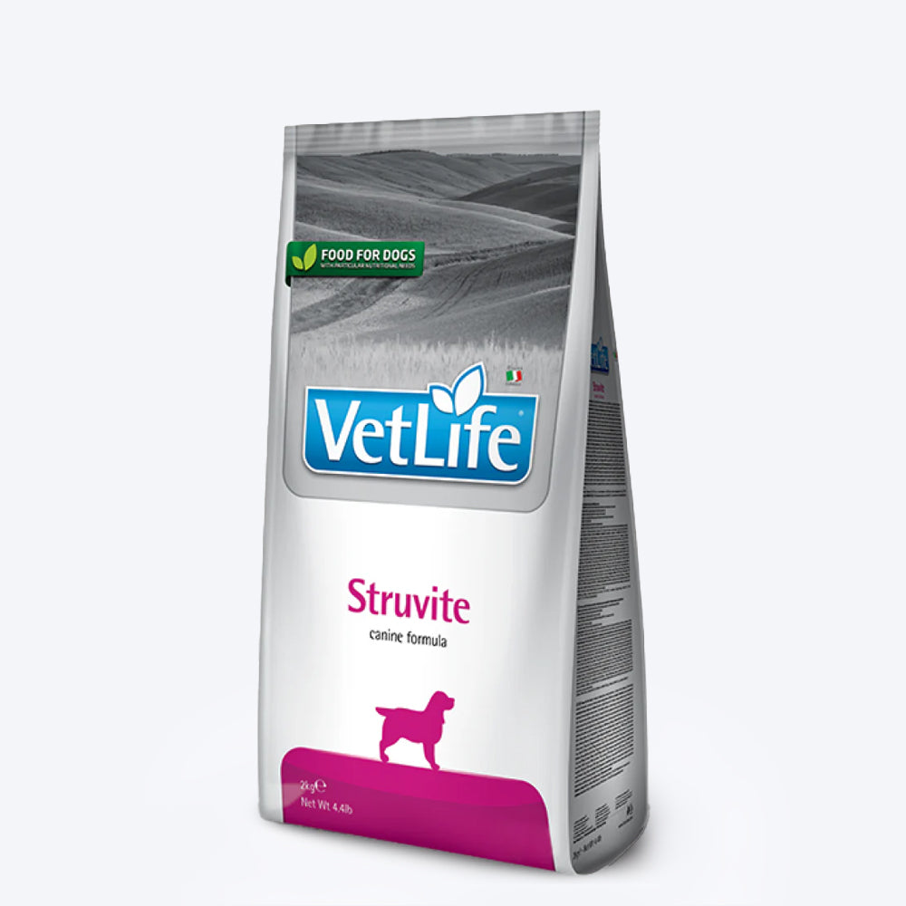 Farmina Vet Life Struvite Canine Formula Dry Food For Adult Dog - 2 Kg - Heads Up For Tails