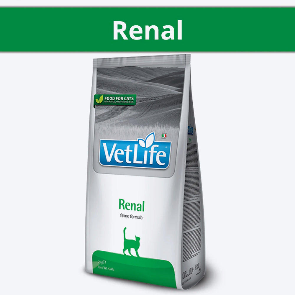 Farmina Vet Life Renal Feline Formula Dry Food For Cat - 2 kg - Heads Up For Tails