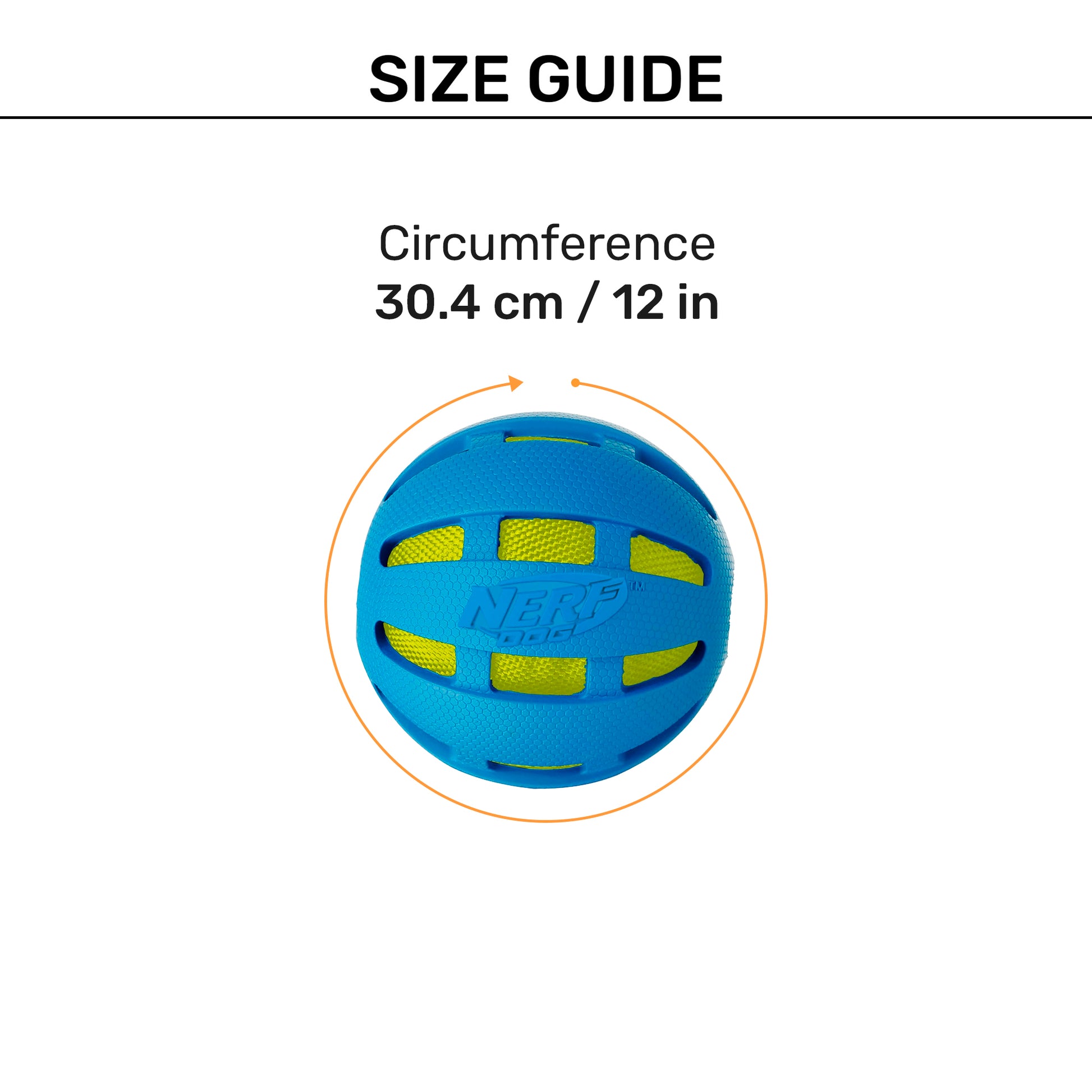 NERF DOG Checker Squeak & Crunch Ball Toy For Dog - Blue & Green - Heads Up For Tails