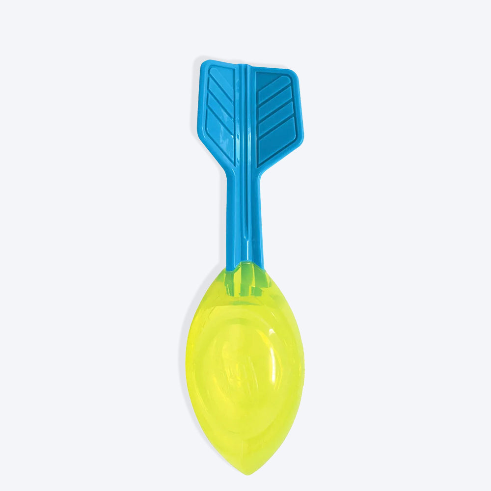 NERF DOG Squeak Vortex Interactive Toy For Dog - Blue & Green - Heads Up For Tails