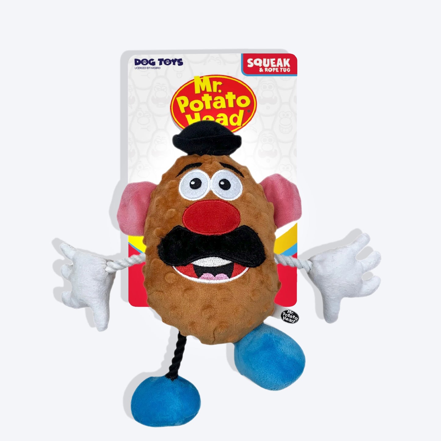 Hasbro Mr. Potato Head With Squeak & Crinkle Plush Toy For Dog - Heads Up For Tails