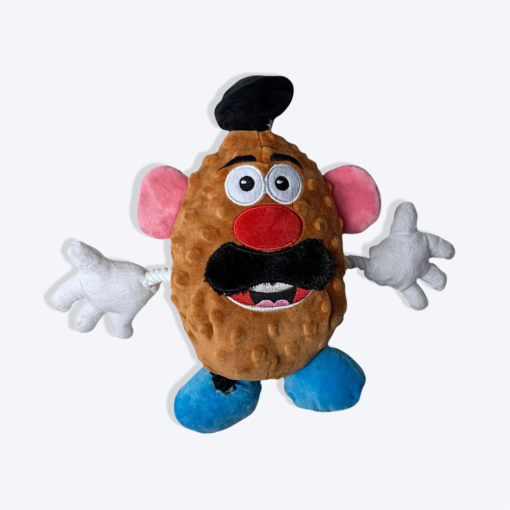 Hasbro Mr. Potato Head With Squeak & Crinkle Plush Toy For Dog - Heads Up For Tails