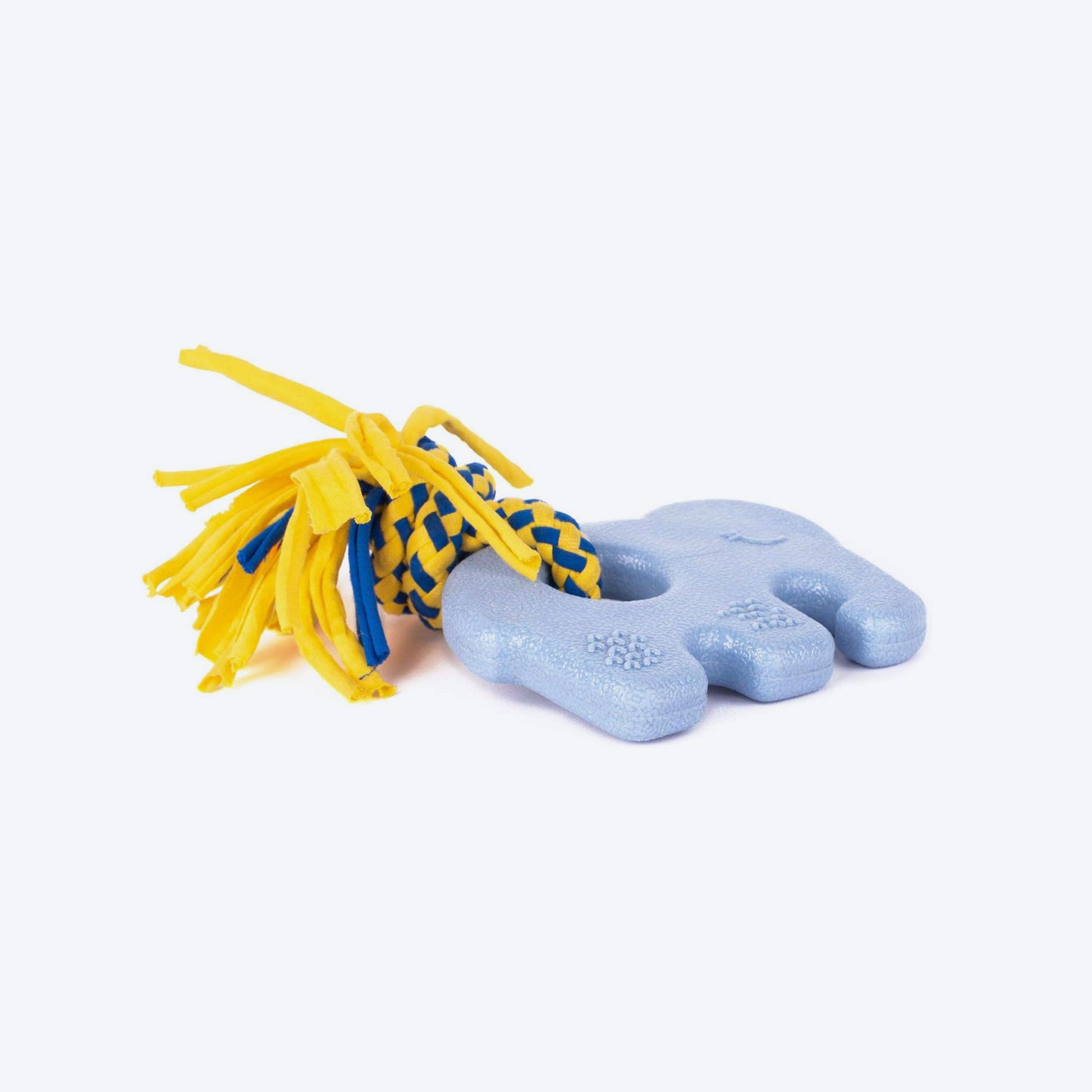 Zippy Paws Elliot The Elephant ZippyTuff Teether Chew Toy For Dog - Blue - Heads Up For Tails