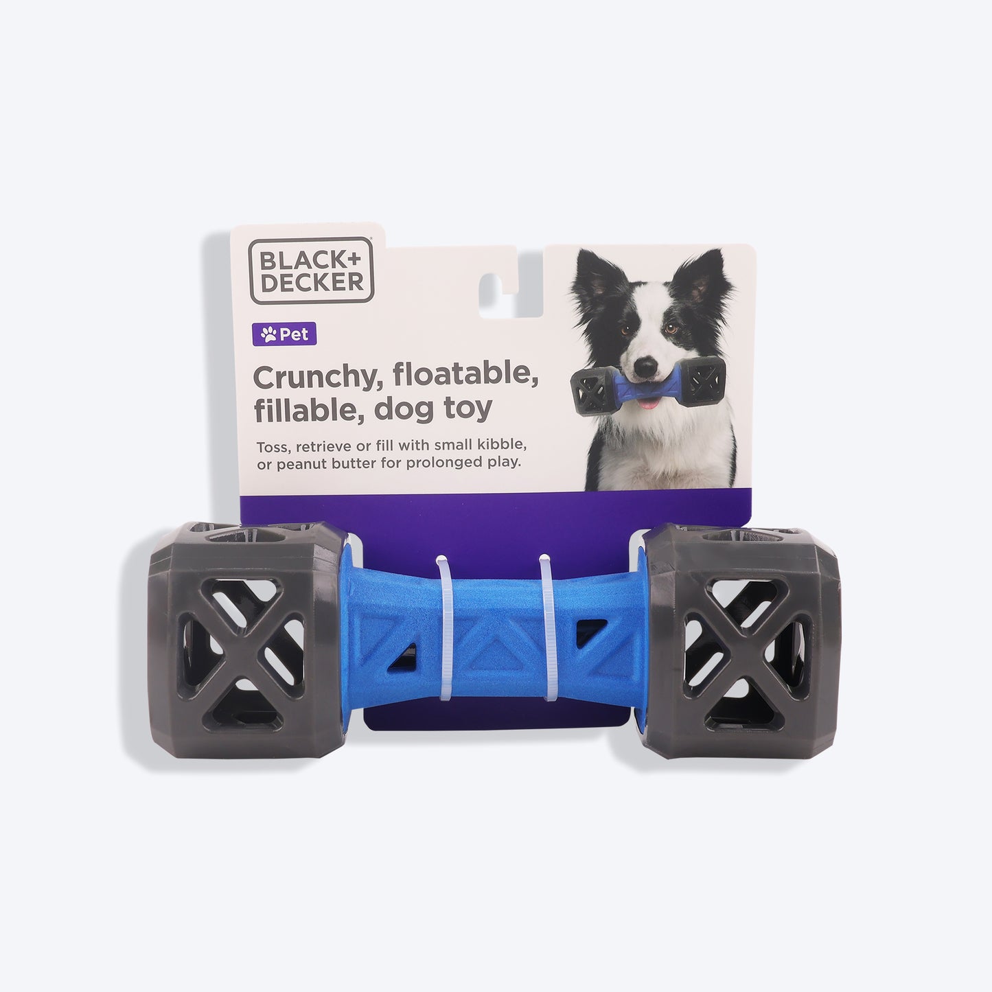 Black+Decker Crunchy, Treat Leak Floatable Dumbbell Interactive Toy For Dog_09