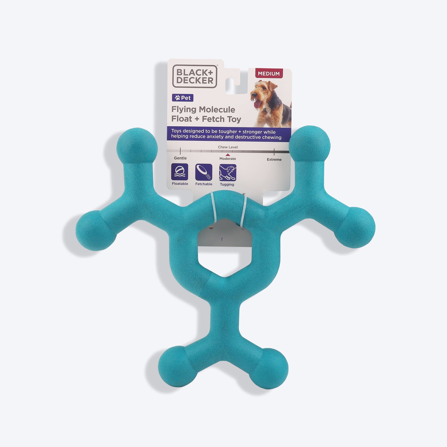 Black+Decker Flying Molecule Float Fetch Toy For Dog - Heads Up For Tails