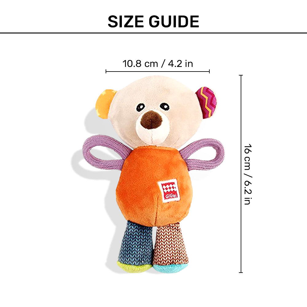 GiGwi Friendz Dog Plush Toy - Bear (with Squeaker)_05
