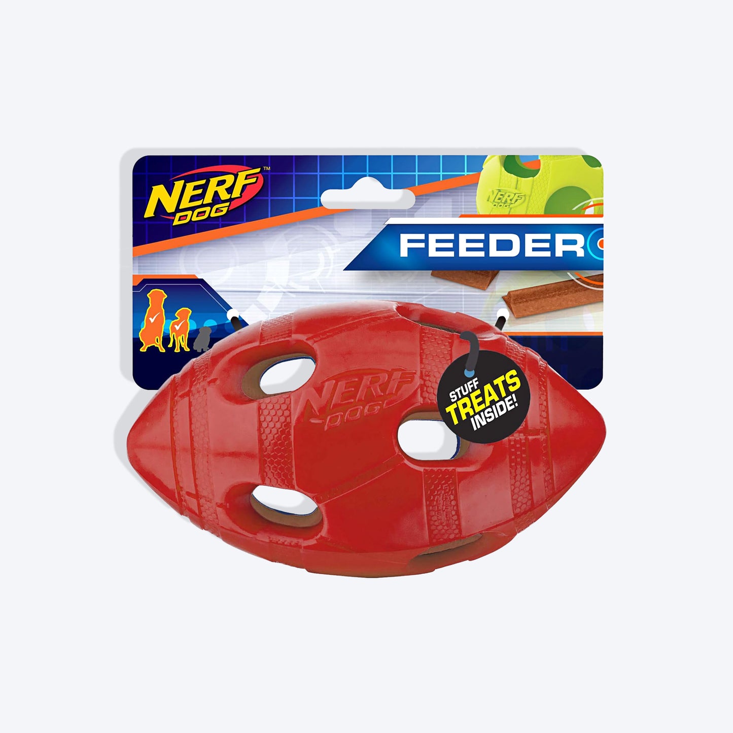 NERF DOG Bash Football Chew Toy For Dog - Heads Up For Tails
