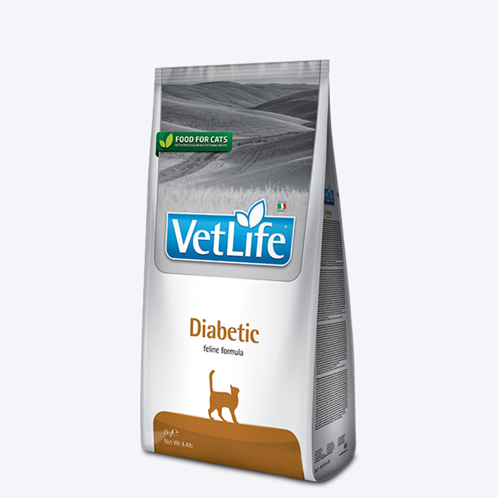 Farmina Vet Life Diabetic Dry Food For Cat - 2 kg - Heads Up For Tails