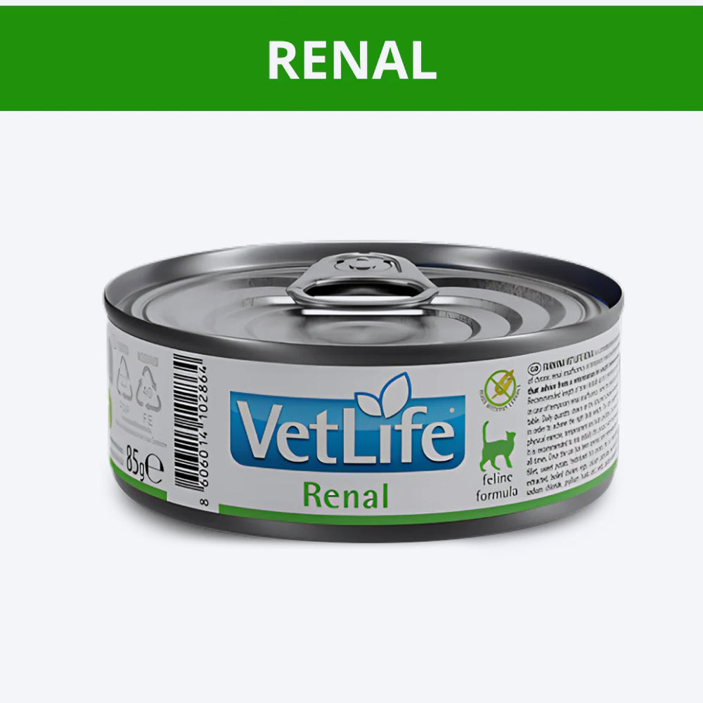 Farmina Vet Life Renal Feline Formula Wet Food For Cat - 85 gm - Heads Up For Tails