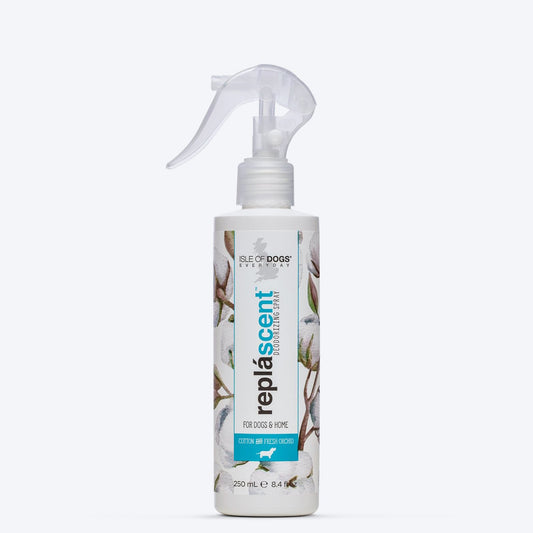 Isle of Dogs Replascent Deodorizing Spray For Dogs & Home - Cotton + Fresh Orchid - 250 ml