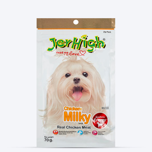 JerHigh Milky Dog Treats with Real Chicken Meat -01