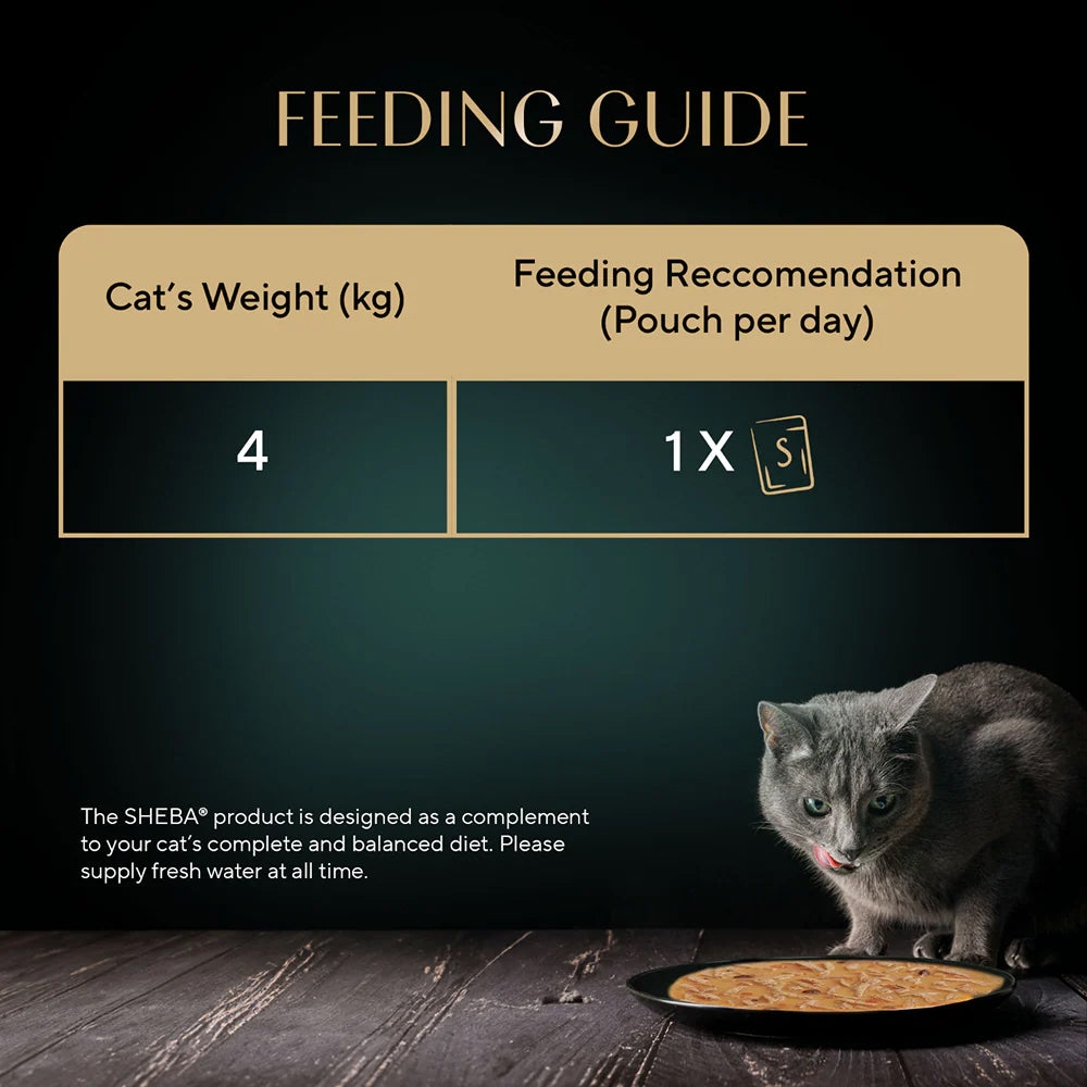 Sheba Soup With Tuna Wet Food For Cat - 40 gm x 4 pcs - Heads Up For Tails