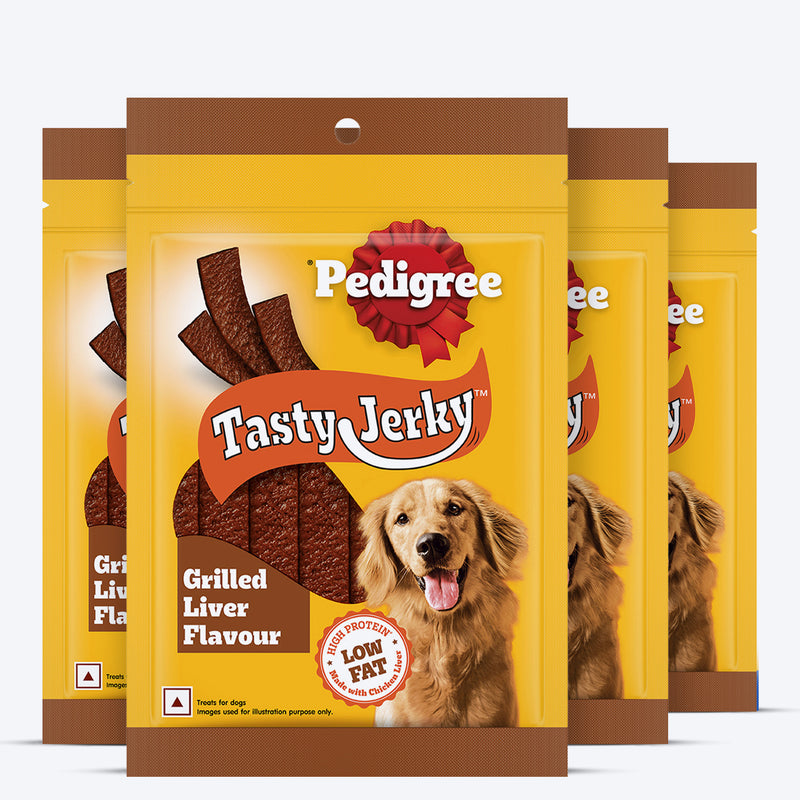 Pedigree Tasty Jerky Grilled Liver Treat For Adult Dog - 70 g - Heads Up For Tails