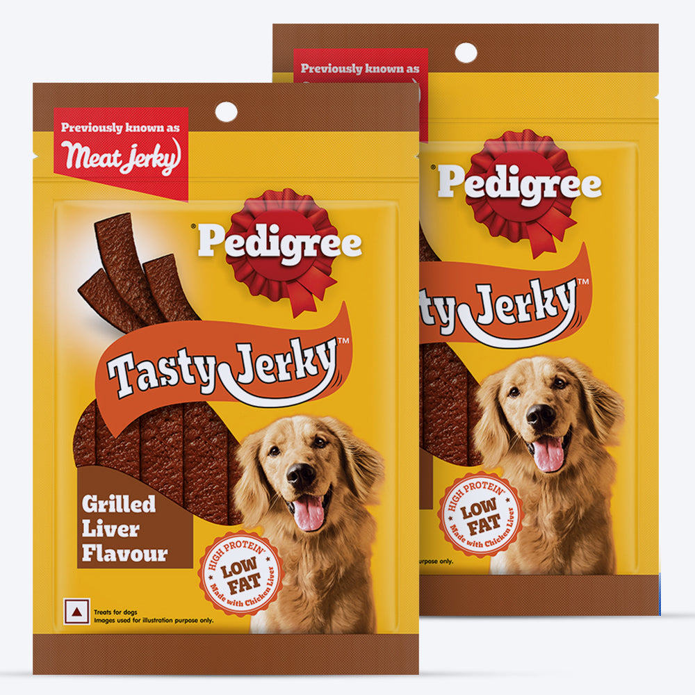 Pedigree Tasty Jerky Grilled Liver Treat For Adult Dog - 70 g - Heads Up For Tails