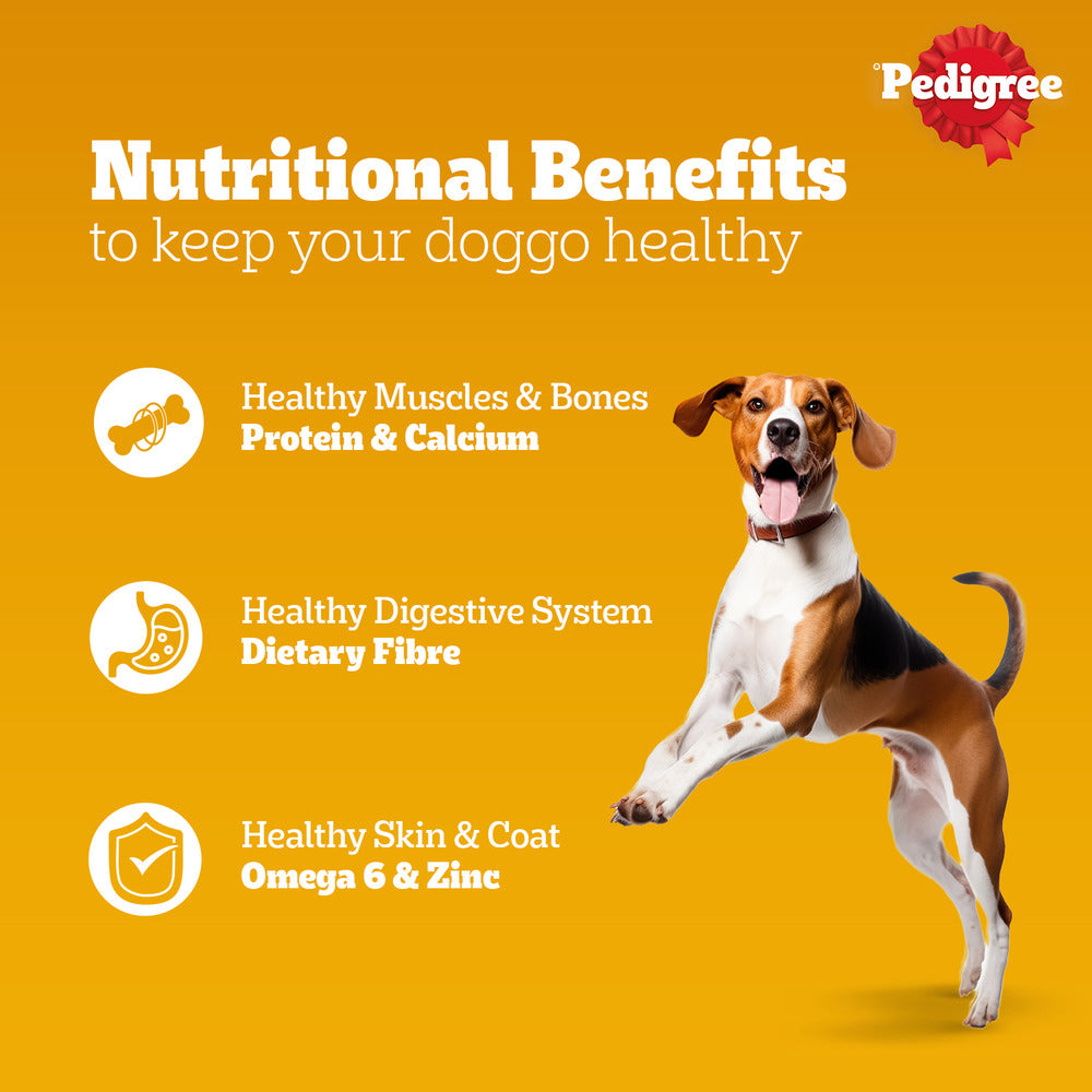 Pedigree Roasted Lamb Chunks In Gravy Adult Dog Wet Food - 130 g - Heads Up For Tails