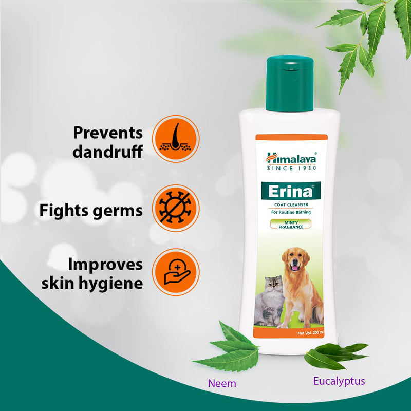 Himalaya Erina Coat Cleanser For Dogs - 200 ml - Heads Up For Tails