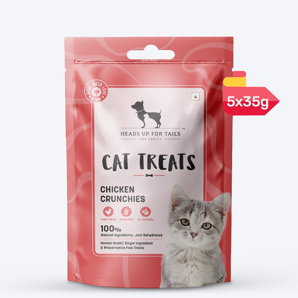 HUFT Cat Treats - Chicken Crunchies - 35 g - Heads Up For Tails