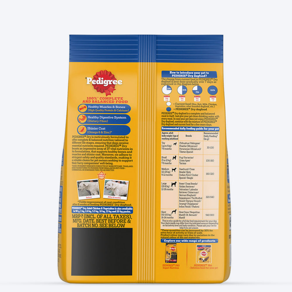 Pedigree Chicken & Vegetables Adult Dry Dog Food_07
